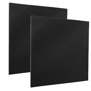 Acrylplatten DRERIO 2 Stück Schwarz Plexiglas 3mm Durchsichtige