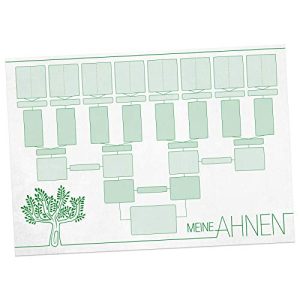 Ahnentafel itenga “Meine Ahnen” 5 Generationen, 250 g/m² Papier