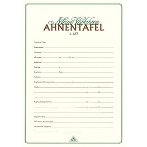 Ahnentafel RNK – Verlag RNK 2801 – „Meine Vorfahren“