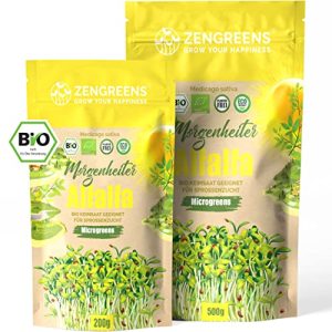 Alfalfasprossen zengreens ® – Bio Alfalfa Sprossen Samen