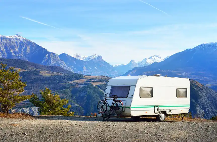 Wohnwagen Fahrradabdeckung