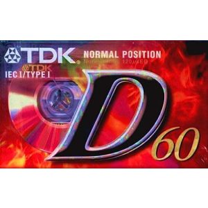 Audio-Kassetten TDK D-60 EB Audio-Kassette (60min) 3er Pack