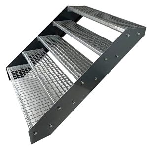 Außentreppe Kaminbau Mierzwa Premium Stahl Treppe Verzinkt