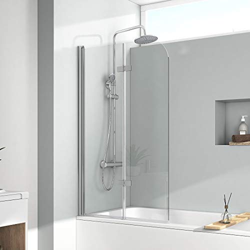 Die beste badewannenaufsatz emke 110x140cm duschtrennwand fuer badewanne Bestsleller kaufen