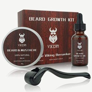 Bart-Wachstum-Set INVJOY Beard Growth Kit, VIKICON Bartpflege Set