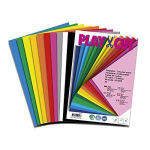 Bastelpapier PLAY-CUT Tonpapier A4 (130g/m2) | 50 Bogen Din A4 Papier