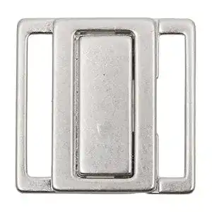Bikiniverschluss Großhandel für Schneiderbedarf Metall Silber 30mm