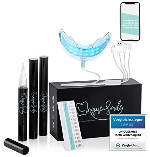 Die beste bleaching set uniquesmile hochwertiges teeth whitening kit von Bestsleller kaufen