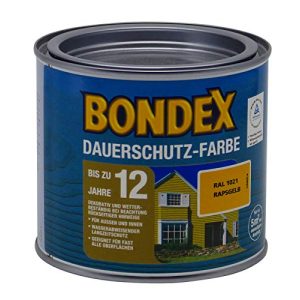 Bondex-Farbe Bondex Dauerschutz Farbe, 0,5 Liter in rapsgelb RAL 1021