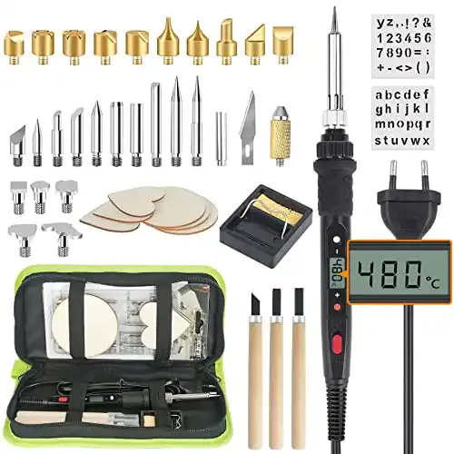 Brandmalerei-Set LeaderPro Brandmalerei Lötkolben Set LCD
