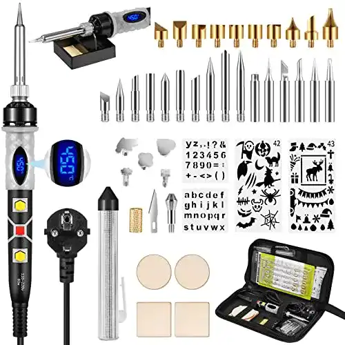 Brandmalerei-Set SREMTCH Brandmalerei Lötkolben Set,45 pcs