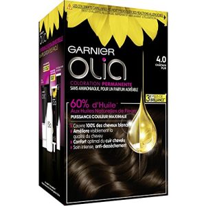 Braune Haarfarbe Garnier OLIA – 4.0 chatain pur