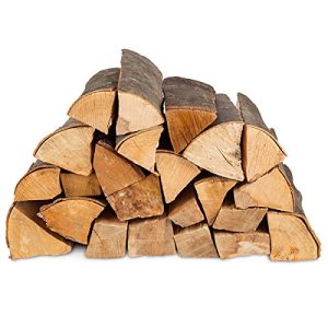 Brennholz BBQKontor 50kg (2x25kg) & 50 Bioanzünder – Kaminholz 100%