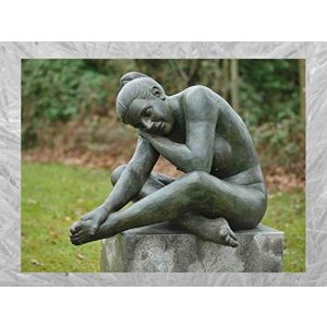 Bronzefigur IDYL Bronze-Skulptur Nackte Frau schlafend | 59x60x85 cm