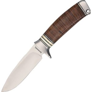 Browning-Messer Browning Stacked Leather Fixed Blade, Schwarz
