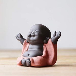 Buddha-Figur MonLiya Keramik-Figur, Kleiner süßer Buddha