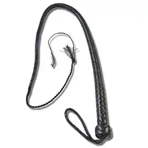 Bullwhip Mens-Shop24 Geflochtene Lederpeitsche Bull Whip
