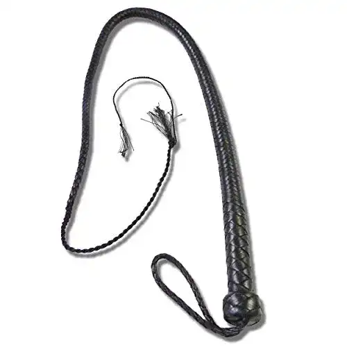 Bullwhip Mens-Shop24 Geflochtene Lederpeitsche Bull Whip