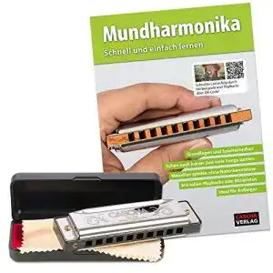 Cascha-Mundharmonika CASCHA Mundharmonika Anfänger Set mit Schule