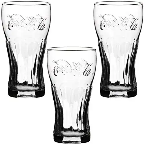 Cola-Glas Coca-Cola Coca Cola – Set mit 3 Gläsern