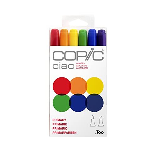 Die beste copic marker copic ciao marker set primary mit 6 farben Bestsleller kaufen