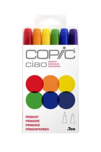 Die beste copic marker copic ciao marker set primary mit 6 farben Bestsleller kaufen
