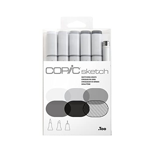 Die beste copic marker copic sketch marker set sketching grays mit 6 farben Bestsleller kaufen