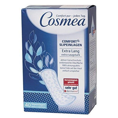 Die beste cosmea slipeinlagen cosmea comfort plus slipeinlagen extra lang 40 stueck Bestsleller kaufen