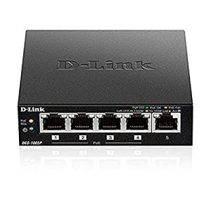 D-Link-Switch D-Link DGS-1005P, 5-Port Layer 2 unmanaged PoE Gigabit