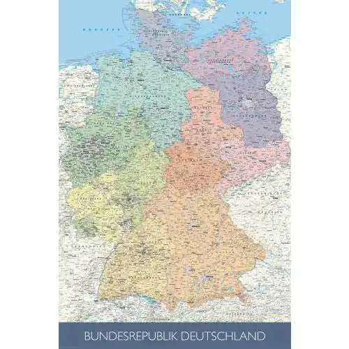Deutschlandkarte empireposter Landkarten – Politische – Maßstab: 1/1