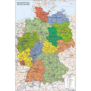 Deutschlandkarte empireposter Poster Deutschland Karte