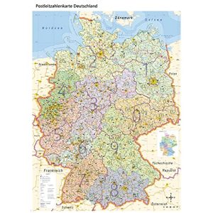 Deutschlandkarte GeoMetro XL Postleitzahlenkarte Deutschland