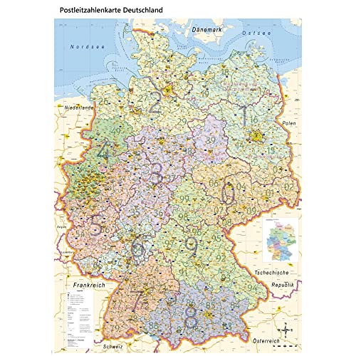 Die beste deutschlandkarte geometro xl postleitzahlenkarte deutschland Bestsleller kaufen