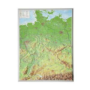 Deutschlandkarte georelief Vertriebs GbR Deutschland klein 1:2.4MIO: