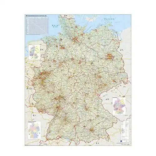 Deutschlandkarte Stiefel Eurocart GmbH Verkehrswegekarte Deutschland
