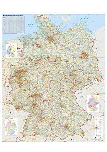 Die beste deutschlandkarte stiefel eurocart gmbh verkehrswegekarte deutschland Bestsleller kaufen