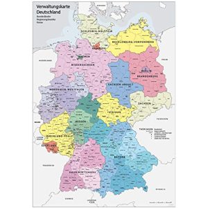 Deutschlandkarte Wandkalender-Shop.de XXL DIN B1 (1000 x 700 mm)