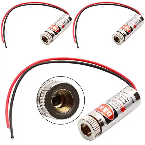 Dioden-Laser GALDOEP 3 Stücke 650nm 3-5V rote Laser-Dot-Modul-Diode