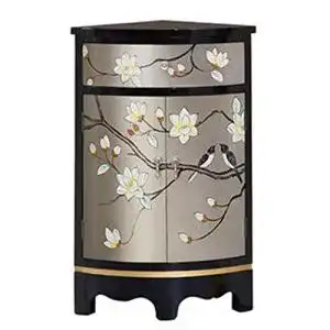 Eckschrank ChengBeautiful Schließfächer Dekoration Wohnzimmer