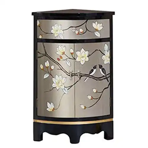 Eckschrank ChengBeautiful Schließfächer Dekoration Wohnzimmer