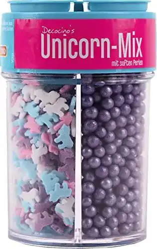 Einhorn-Tortendeko Decocino Streusel-Mix EinhornMix – ZuckerPerlen