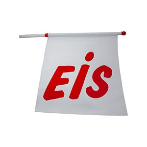 Eisfahne ak-colonia Eis-Fahne 46x50cm, beidseitig rot bedruckt ‘EIS’