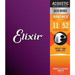 Elixir-Gitarrensaiten Elixir ® 11027 Saiten 80/20 Bronze
