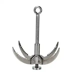 Enterhaken Latinaric Edelstahl Grappling Haken mit 4 Klauen