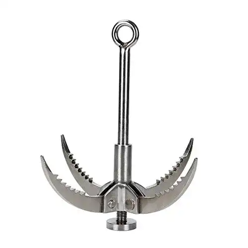 Enterhaken Latinaric Edelstahl Grappling Haken mit 4 Klauen
