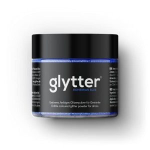 Essbarer Glitzer Glytter Glitzerpulver für Getränke (Blau)