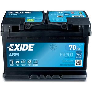 Exide-Autobatterie EXIDE 096 AGM Autobatterie, 70 Ah, AGM700 EK700