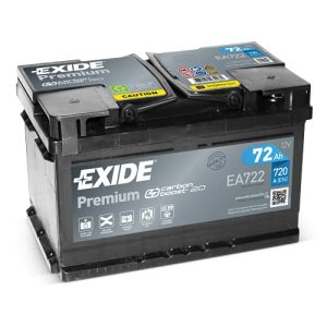 Exide-Autobatterie EXIDE EA722 Premium Carbon Boost Autobatterie 12V