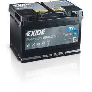 Exide-Autobatterie EXIDE EA770 Premium Carbon Boost Autobatterie 12V