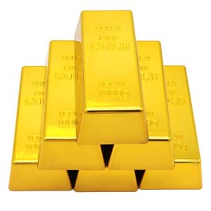 Fake-Goldbarren TOYANDONA Replik Goldbarren Kunststoff